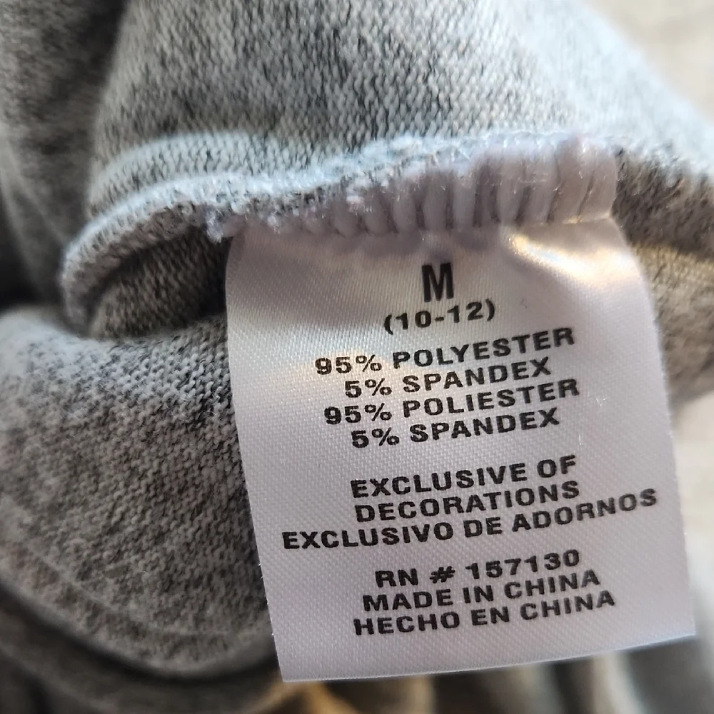 Gray Bear Design Kids Sweater, Size Medium